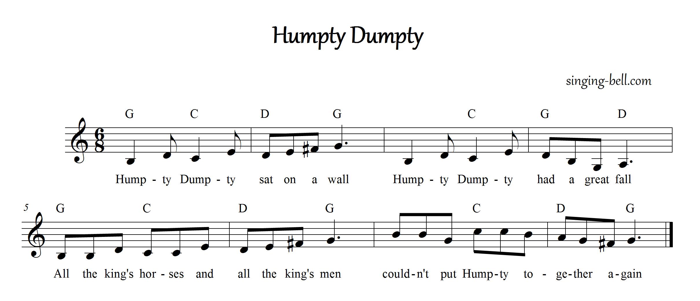 Humpty hump lyrics