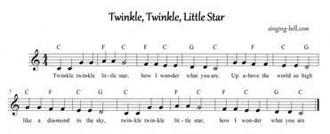 twinkle twinkle little star recorder sheet music