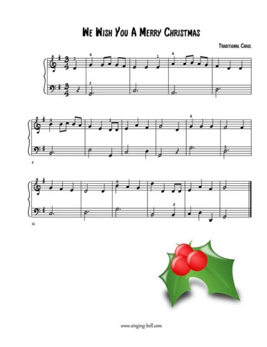 26+1 Easy Christmas Piano Sheet Music for Beginners
