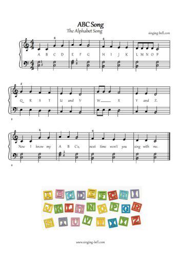 beginner piano songs with numbers
