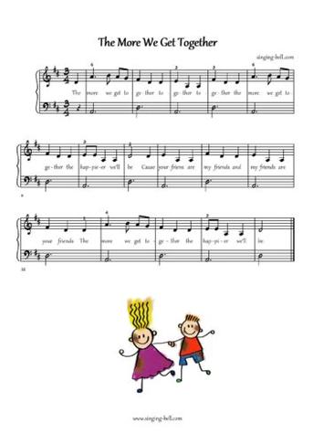 36 Easy Piano Songs For Kids Free Sheet Music