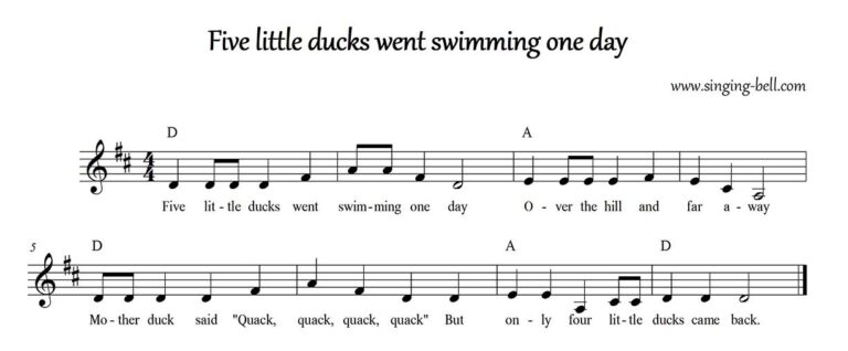 five-little-ducks-piano-sheet-music-with-chords-tutorial