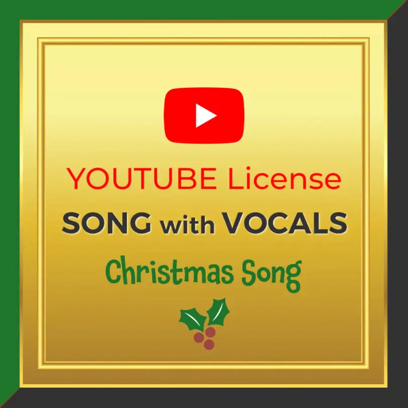 Christmas Sing-Along Song with vocals YouTube License