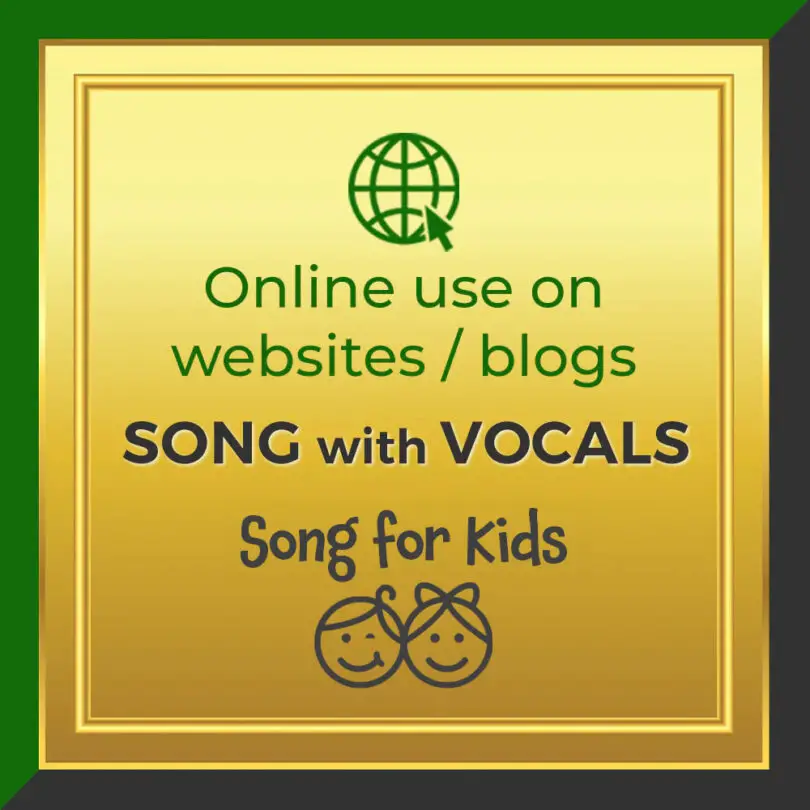 Kids Sing-Along Song with vocals Other License