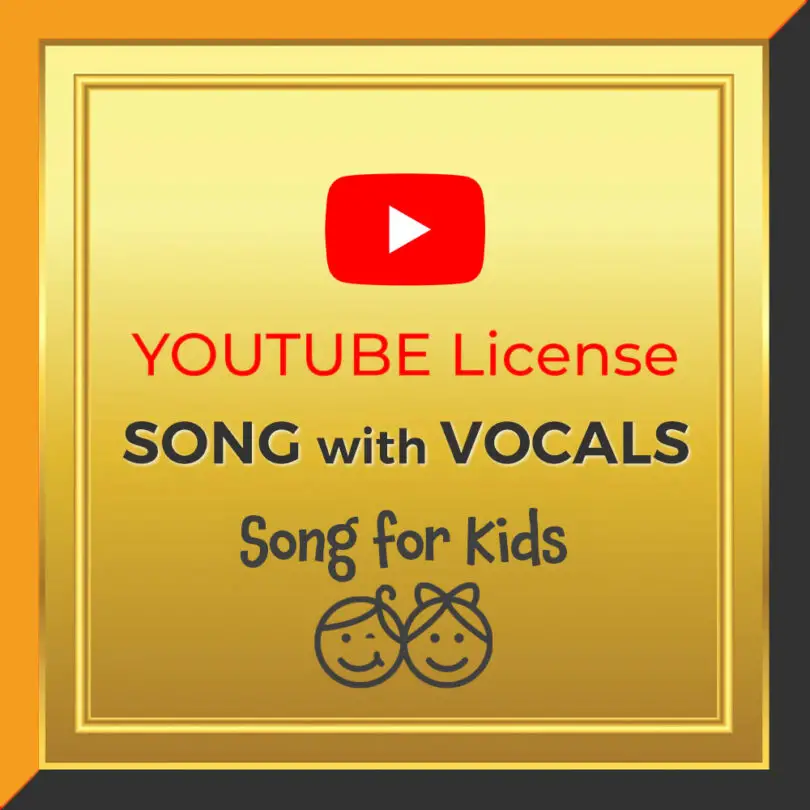Kids Sing-Along Song with vocals YouTube License