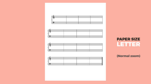 Blank Music Staff Paper PDF