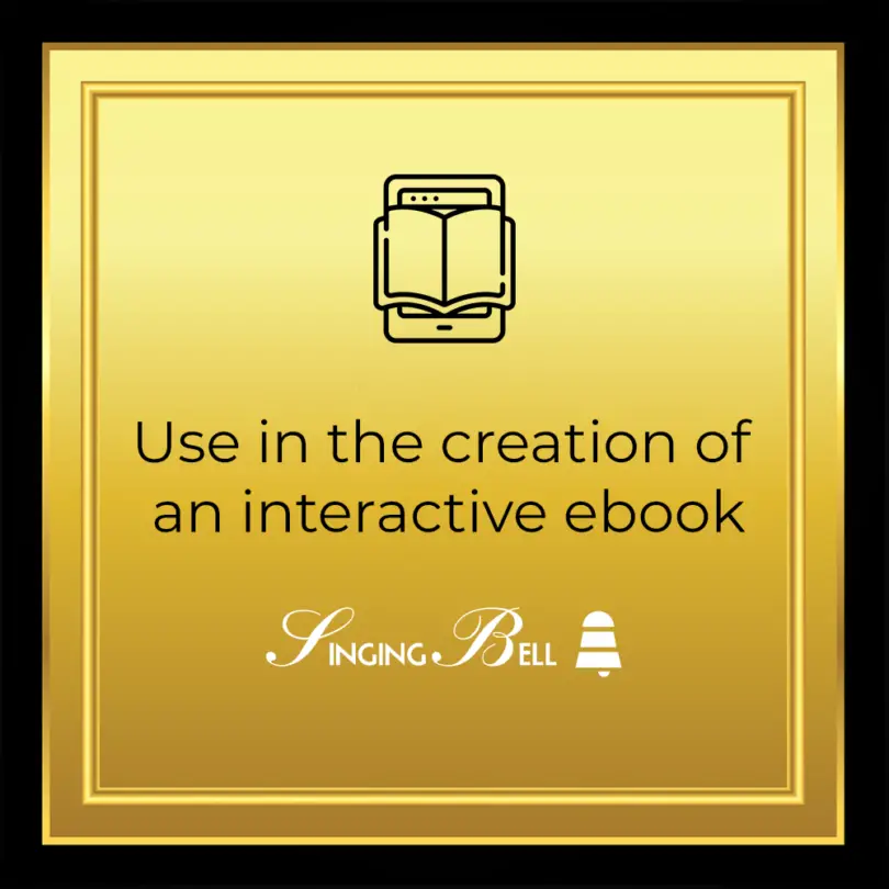 Audio license for Interactive ebook