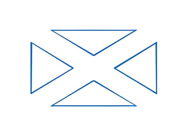 Flag of Scotland - Coloring Page A4